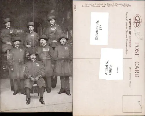 410608,England Tower of London Group of Yeomen Warders Undress uniform