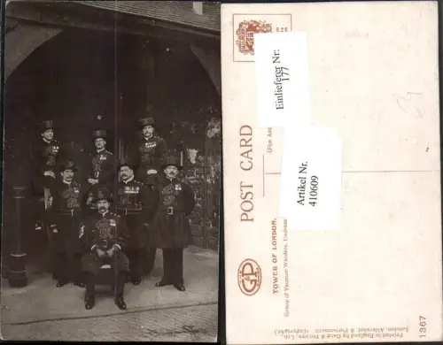410609,England Tower of London Group of Yeomen Warders Undress uniform