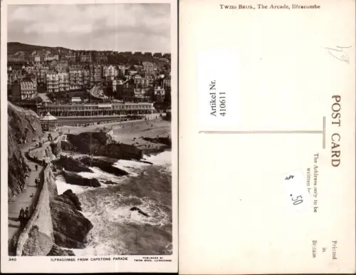 410611,England Ilfracombe from Capstone Parade Teilansicht Küste