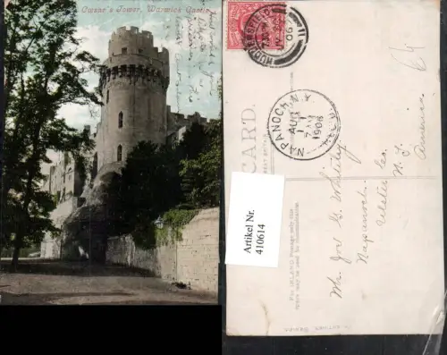 410614,England Warwick Castle Caesars Tower Burg Turm