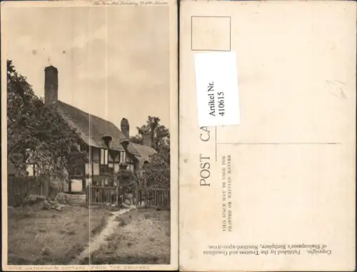 410615,England Stratford-on-Avon Anne Hathaways Cottage from the Orchard Haus