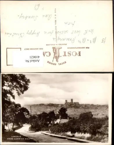 410621,England Lincoln from Canwick Hill Teilansicht