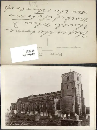 410627,England Kent Cranbrook Church Kirche m. Friedhof