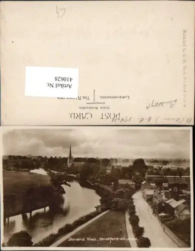 410628,England Stratford-on-Avon General view Teilansicht Fluss