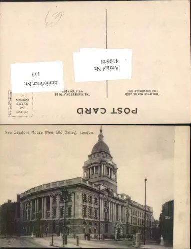 410648,England London New Sessions House Gebäude