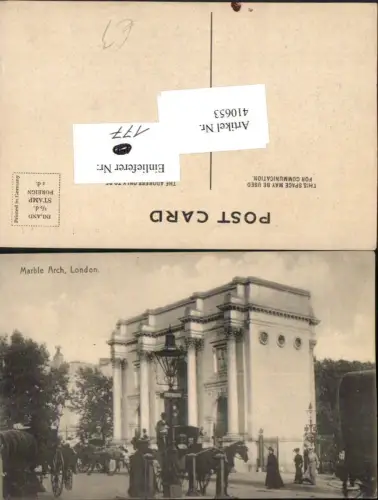 410653,England London Marble Arch Marmorbogen Torbogen