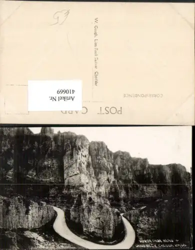 410669,England Cheddar Horseshoe Bend and Windrock Straße Felswand