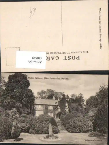 410679,England Ambleside Rydal Munt Wordsworths House Haus