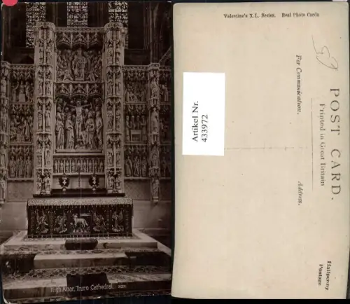433972,England Truro Cathedral High Altar Kirche Innenansicht