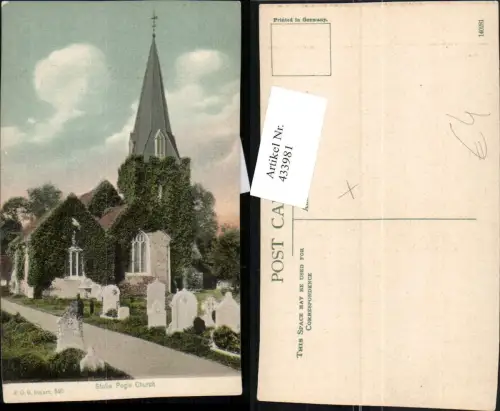 433981,England Stoke Pogis Church Kirche Friedhof