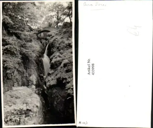 433998,Fotokarte England Aira Force Wasserfall Brücke