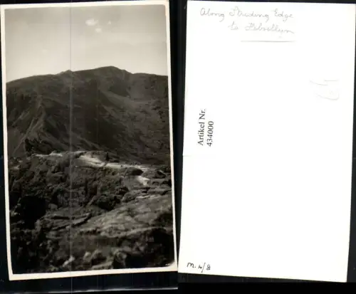 434000,Fotokarte England Along Striding Edge to Helvellyn Bergkulisse
