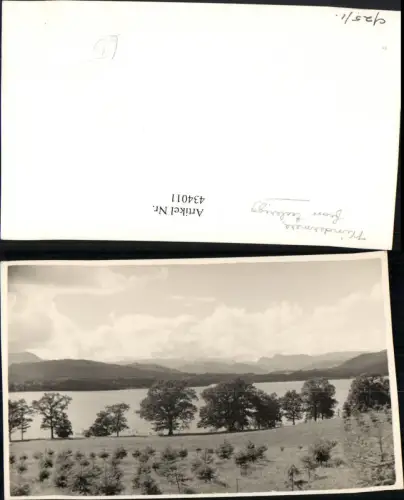434011,Fotokarte England Windermere from Ecclerigg See Bergkulisse
