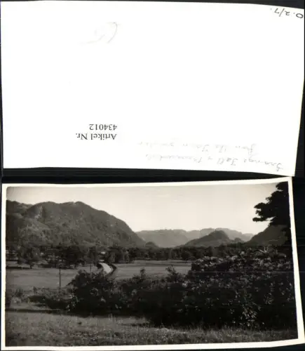 434012,Fotokarte England Grange Fell and Borrowdale from the Farm garden Landschaft