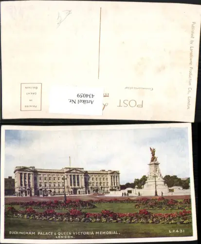 434059,England London Buckingham Palace and Queen Victoria Memorial Monument