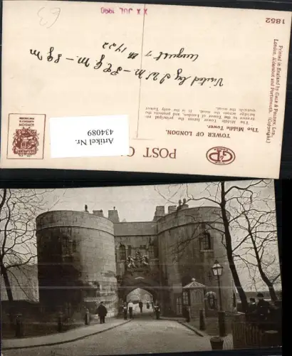 434089,England Tower of London Middle Tower Tor