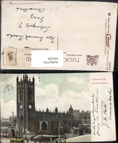 434103,England Manchester Cathedral Kirche pub Raphael Tuck 4758