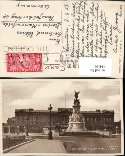434106,England London Buckingham Palace Palast Monument