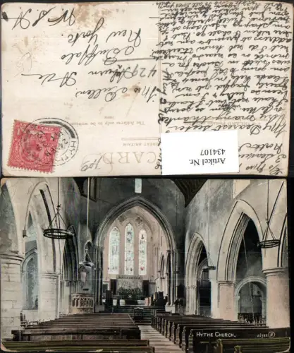 434107,England Hythe Church Kirche Innenansicht