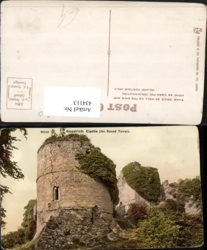 434113,England Goodrich Castle Round Tower Burg Turm