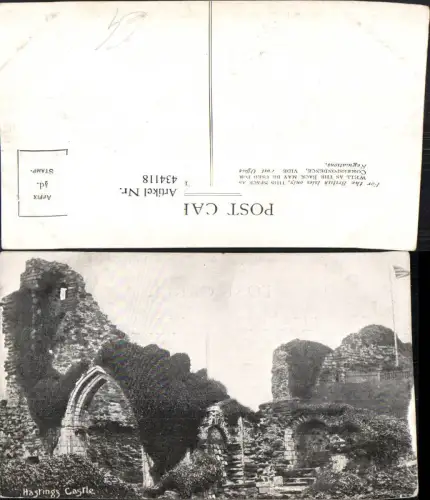 434118,England Hastings Castle Burg Ruine