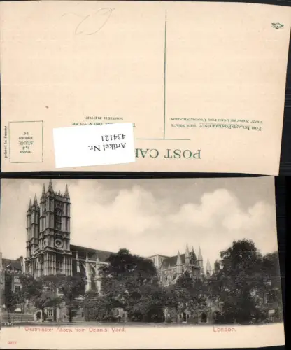 434121,England London Westminster Abbey from Deans Yard Kirche