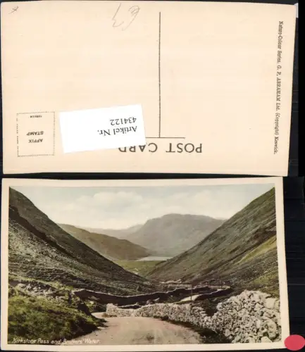 434122,England Kirkstone Pass and Brothers Water Bergkulisse