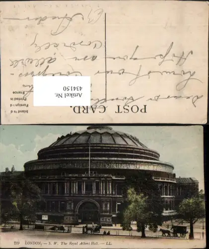 434150,England London Royal Albert Hall Gebäude