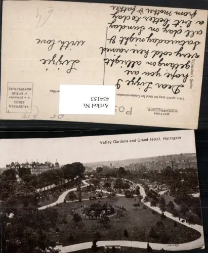 434153,England Harrogate Valley Gardens and Grand Hotel Park