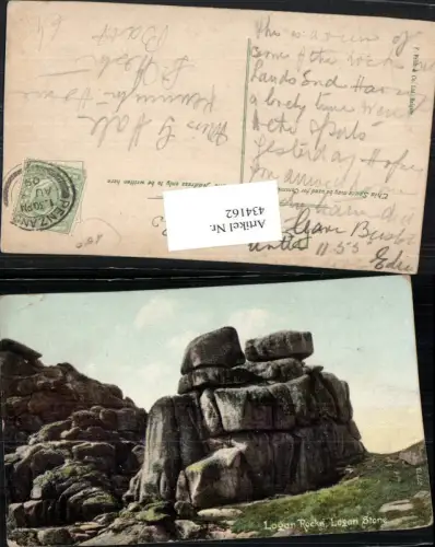434162,England Logan Stone Rocks Felsen