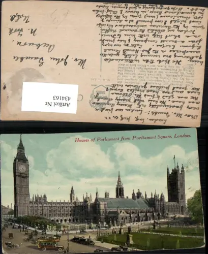 434163,England London Houses of Parliament from Parliament Square Big Ben
