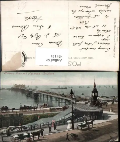 434174,England Brighton Palace Pier and Aquarium Seebrücke