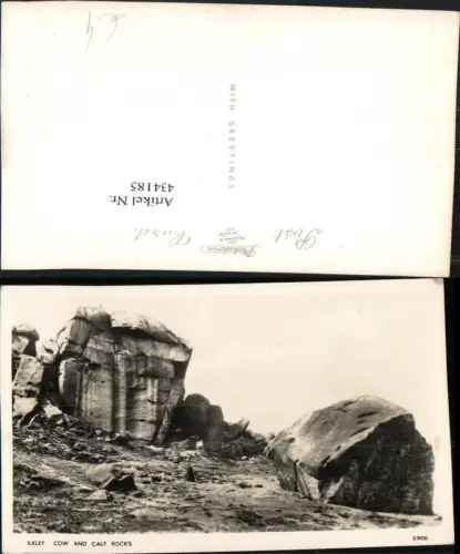 434185,England Ilkley Cow and Calf Rocks Felsen