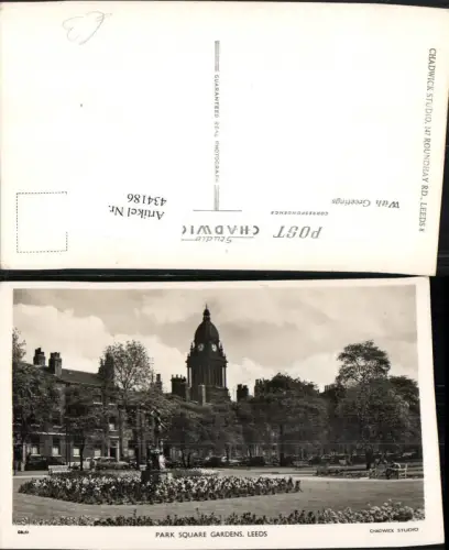 434186,England Leeds Park Square Gardens Park Statue