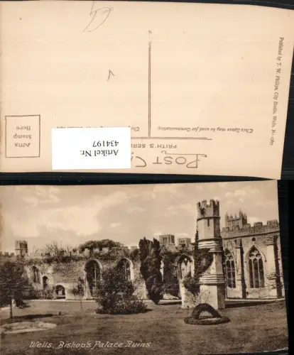 434197,England Wells Bishops Palace Ruins Ruine