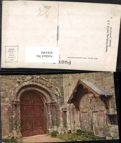 434199,Künstler AK England Romsey Abbey Abbess Doorway and Crucifix