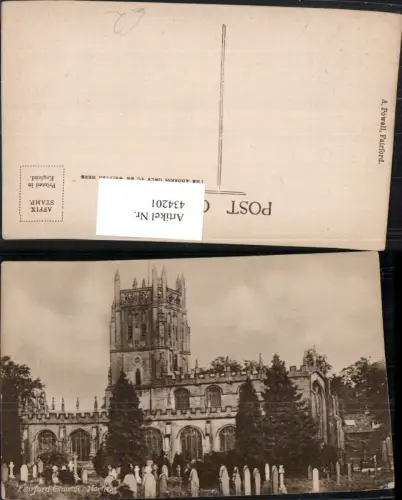 434201,England Fairford Church Kirche Friedhof