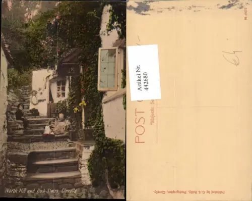 442680,England Clovelly North Hill and Back Stairs Stiegen