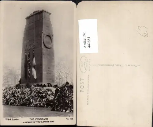 442681,England London Cenotaph Kenotaph Memory of the Glorious Dead