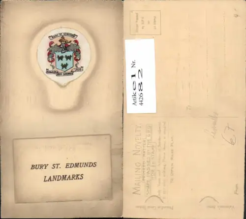 442682,Leporello England Bury St. Edmund Landmarks 5 Ansichten