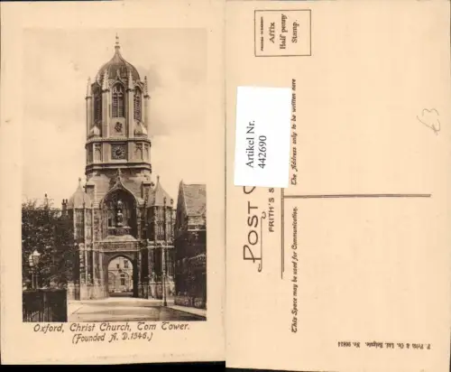 442690,England Oxford Christ Church Tom Tower Kirche Turm