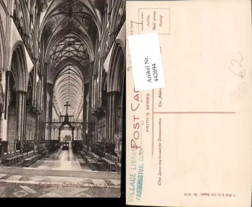 442694,England Salisbury Cathedral Kirche Innenansicht