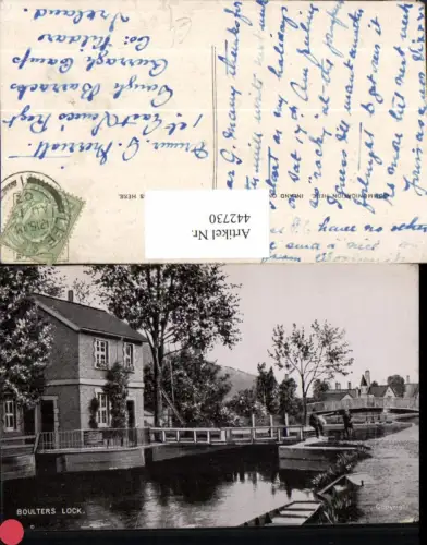 442730,England Boulters Lock Haus Brücke