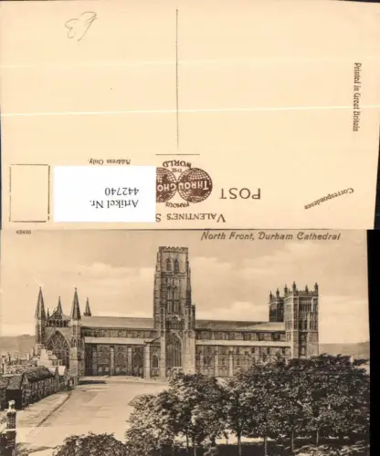 442740,England Durham Cathedral North Front Kirche