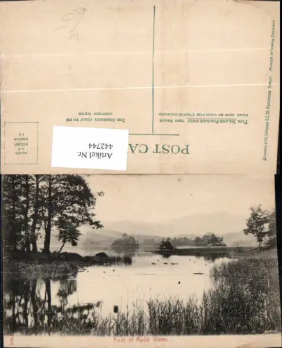 442744,England Foot of Rydal Water See Partie