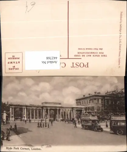 442768,England London Hyde Park Corner Tore Busse