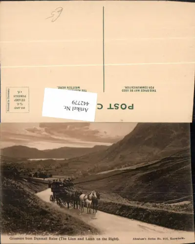 442779,England Grasmere from Dunmail Raise Kutsche Landschaft