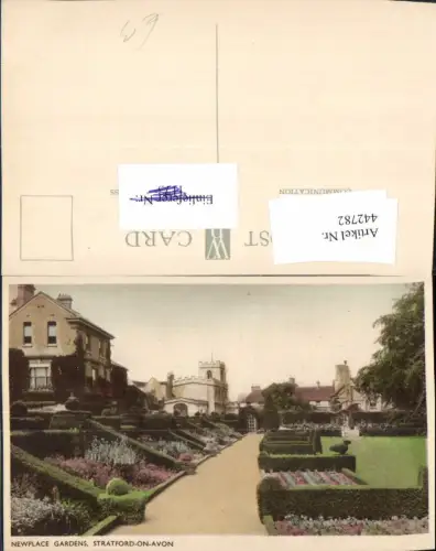 442782,England Stratford-on-Avon Newplace Gardens Garten