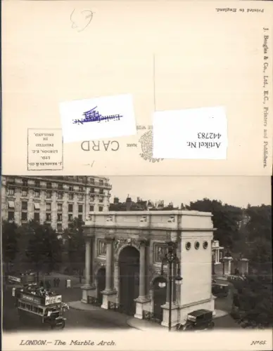 442783,England London Marble Arch Marmorbogen Doppeldecker Bus