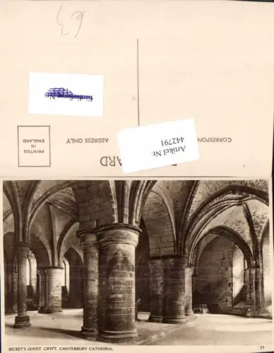 442791,England Canterbury Cathedral Crypt Beckets Ghost Kirche Krypta